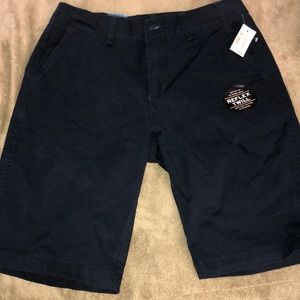 Aeropostale Reflex Twill Dark Navy Shorts Size 30 BRAND NEW PERFECT CONDITION